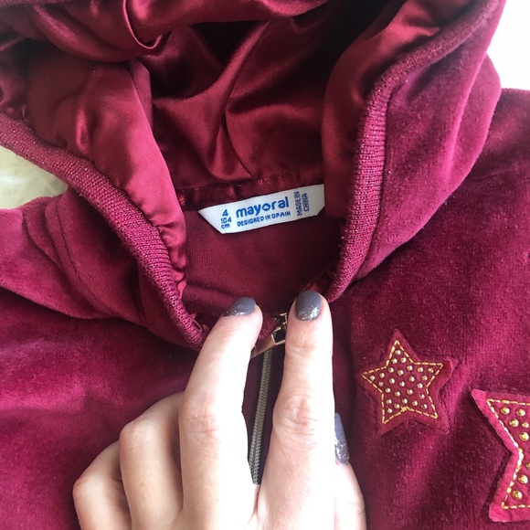 Bundle of 2 girls tracksuits. Denim and velvet. - Picture 11 of 11